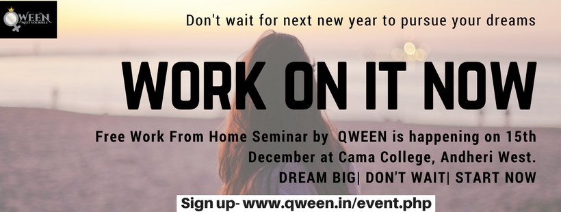 Event-Free Work from Home Seminar by Qween- Dec-15th Mumbai-Image